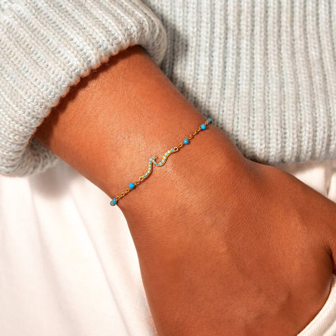 LIFE IS A BEACH WAVES BRACELET