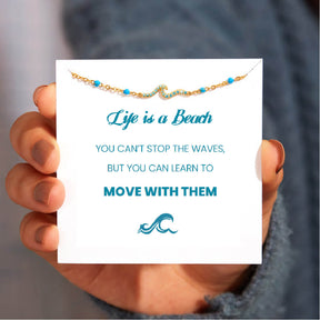 LIFE IS A BEACH WAVES BRACELET