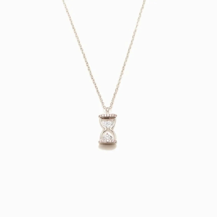 EVERY SECOND EVERY MINUTE HOURGLASS NECKLACE