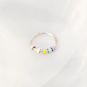 SPINNING ENAMEL FIDGET ANXIETY RING