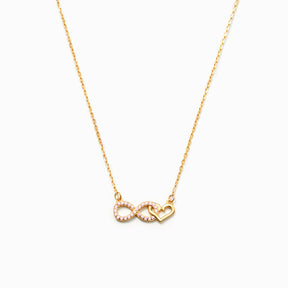 GRANDMOTHER & GRANDDAUGHTER INFINITY HEART NECKLACE