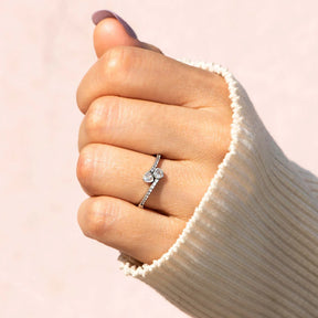 PROMISE RING FOR DAUGHTER TWO HEART RING