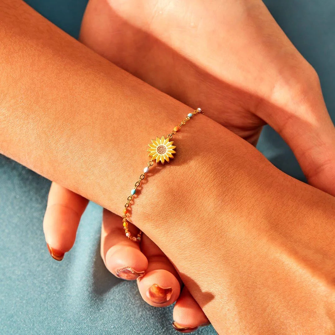 GRANDMOTHER & GRANDDAUGHTER SUNFLOWER BRACELET