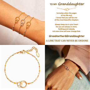 GRANDMOTHER & GRANDDAUGHTER BOND BRACELET IN SILVER / GOLD COLOR