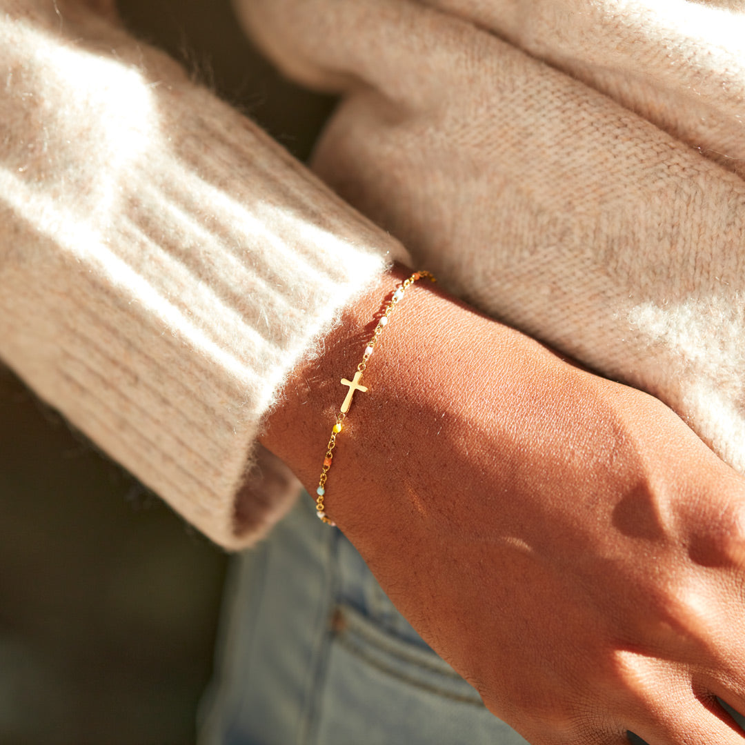 SISTER IN CHRIST CROSS BRACELET