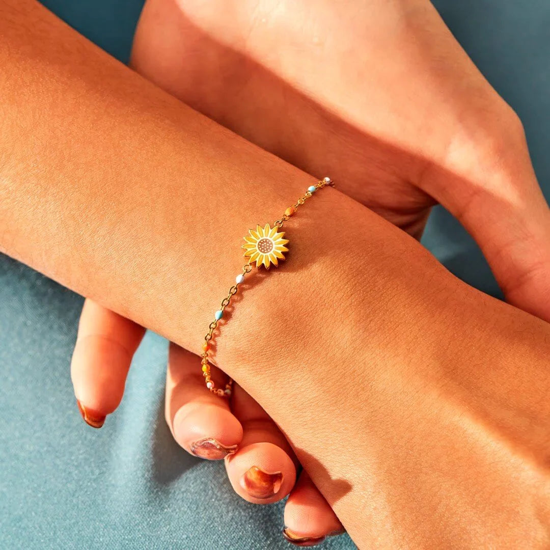 YOU ARE THE SUNFLOWER TO ME SUNFLOWER BRACELET