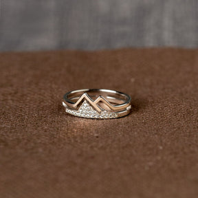 FAITH MOVES MOUNTAINS PAVÉ MOUNTAIN RING