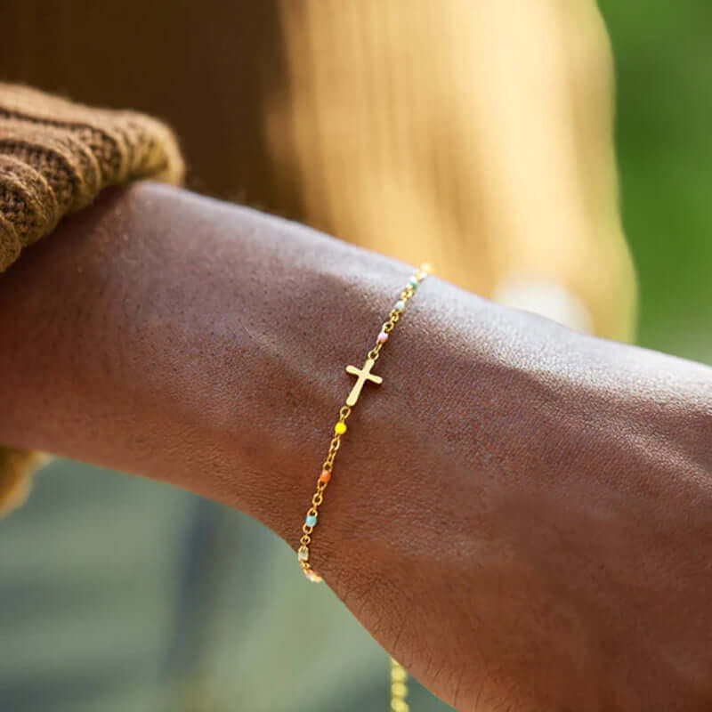 SISTER IN CHRIST CROSS BRACELET